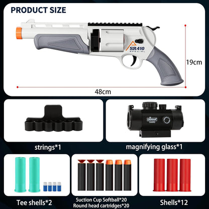 RuiDaXiang Spielzeugpistole Blasters & Wheel Reloading Design für innen und