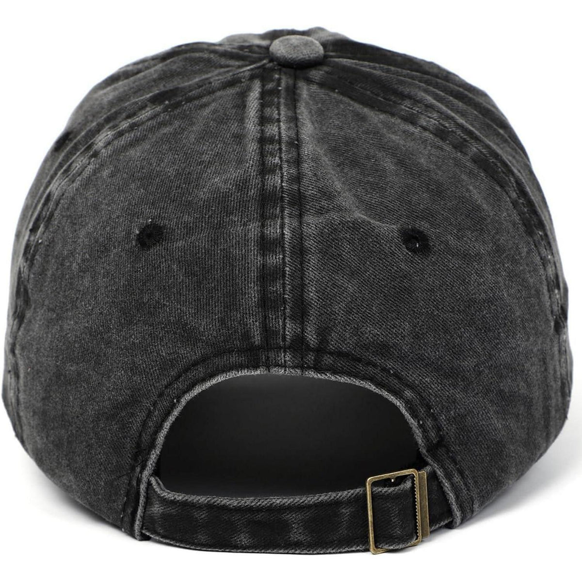 Vintage Baseball Cap Verstellbare Washed Papa Mütze Schwarz