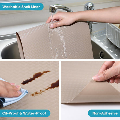 Schubladenmatte Beige Rutschfest Wasserdicht EVA 30x150cm