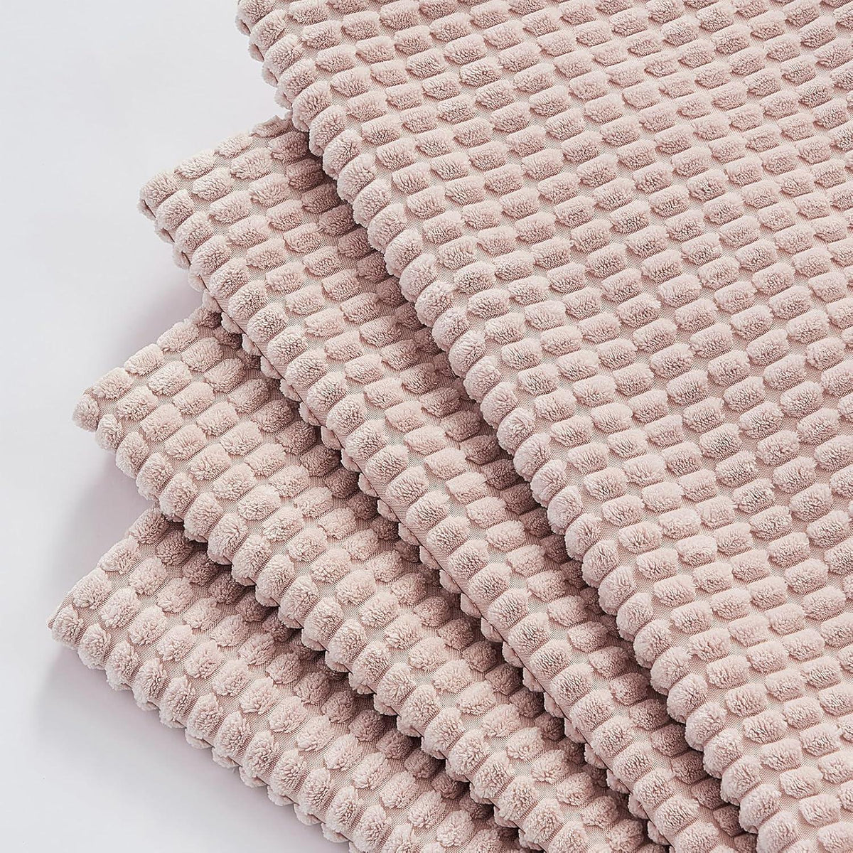 Topfinel Kissenbezug 45x45 Rosa 4er Set Cord Körnig Dekokissen Sofa
