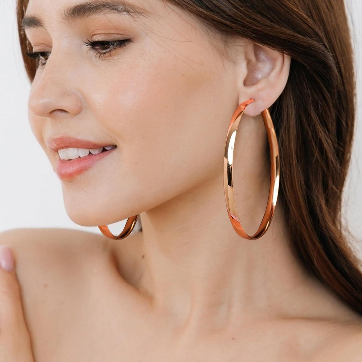 Silber Creolen 925 Damen - Gold/Roségold - Verschiedene Größen