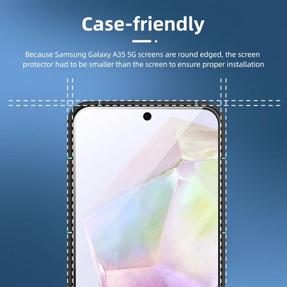 Panzer Schutzglas Samsung Galaxy A35 5G 3er Pack 9H Ultra-klar