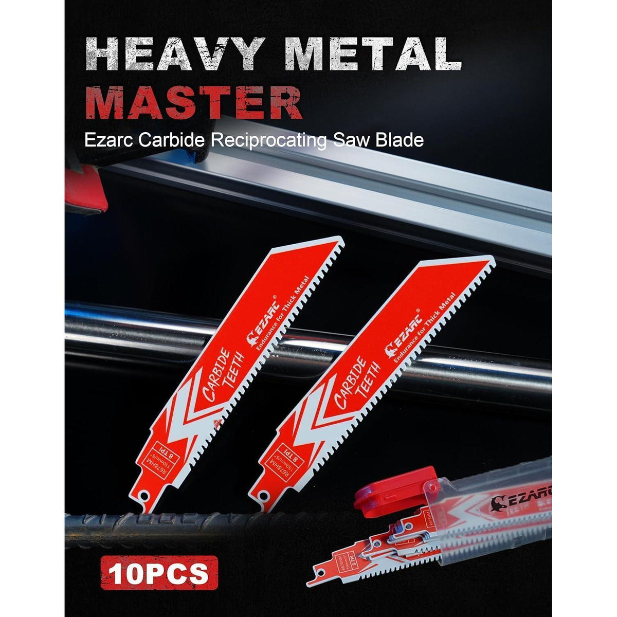 Hartmetall Säbelsägeblätter für Metall 150mm 8 TPI 10 Stück