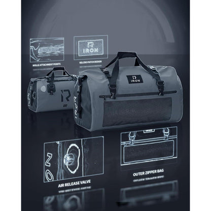 Wasserdichte Motorrad Gepäckrolle 50L – Vielseitige Hecktasche