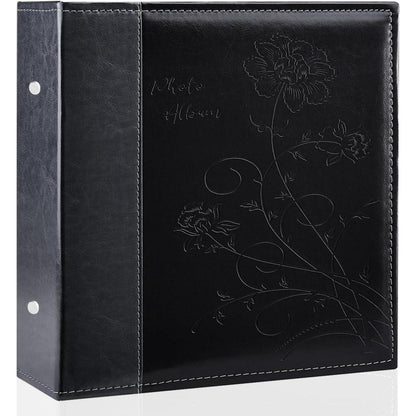 Fotoalbum 1000 Fotos 10x15cm Schwarz in Lederoptik