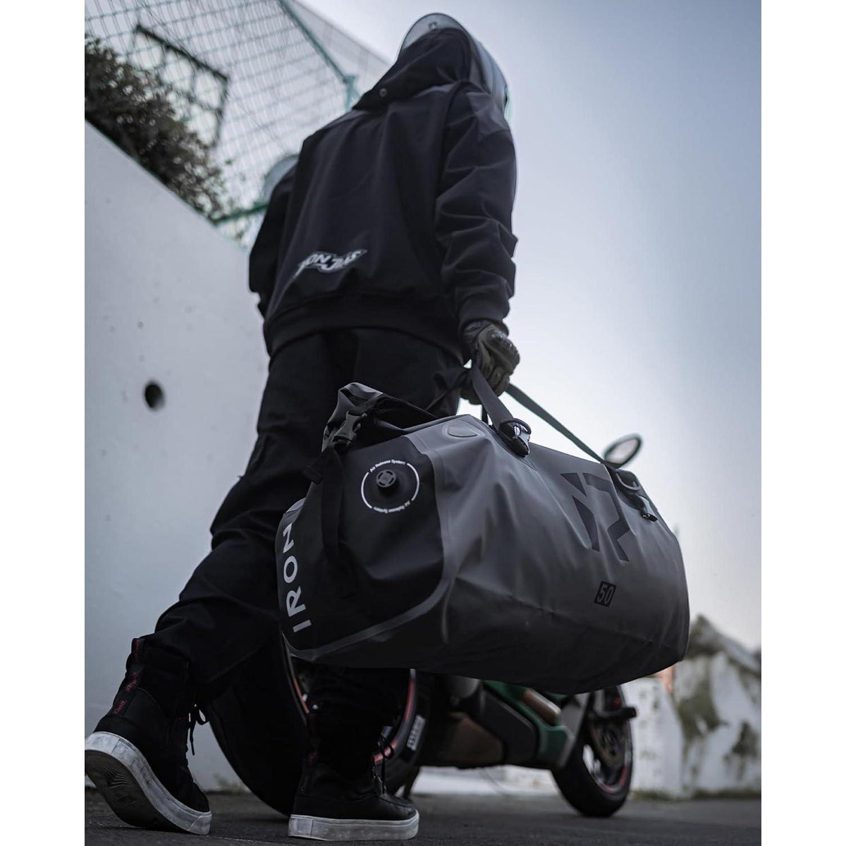 Motorrad Hecktasche 70L wasserdicht – Gepäckrolle für Touren