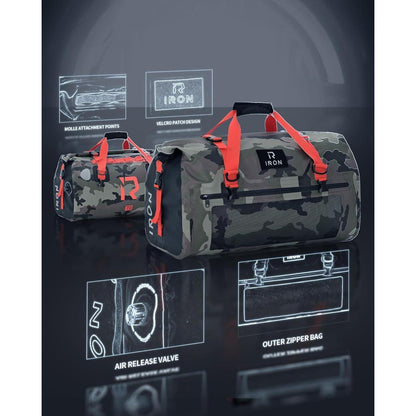 Motorrad Hecktasche 70L wasserdicht mit Rolltop