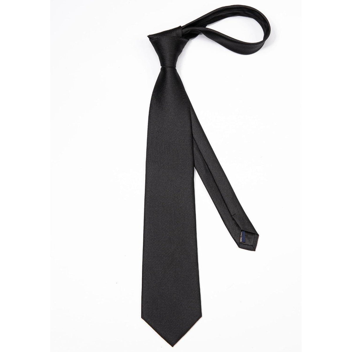 Herren Krawatten Set mit Einstecktuch, einfarbig, Business & Hochzeit