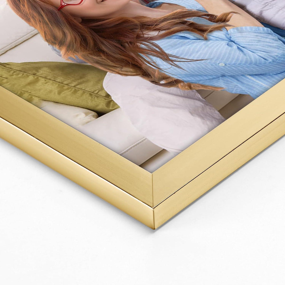 Goldener Bilderrahmen 15x20 cm – Eleganter Kunststoff Fotorahmen für Wand & Tisch