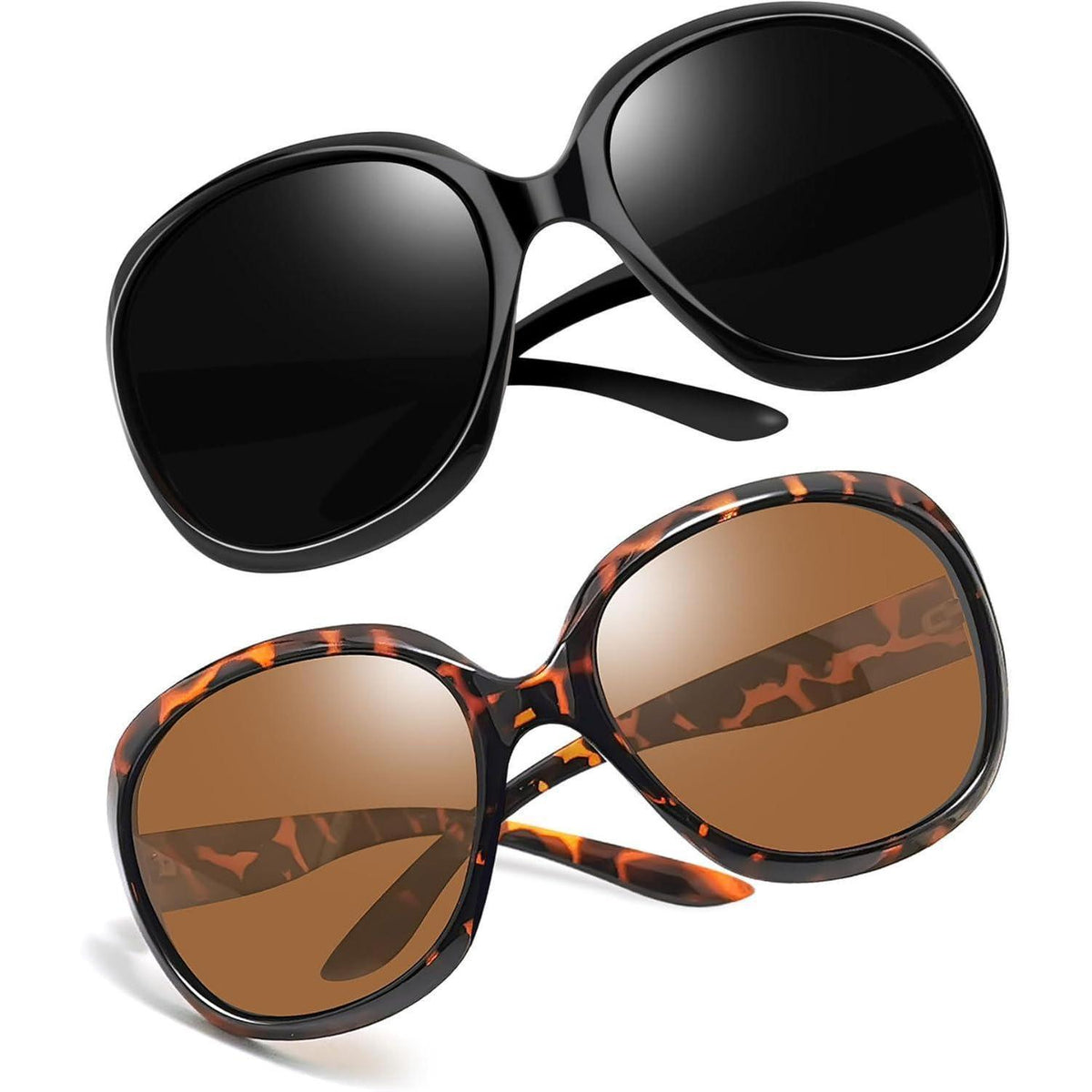 Übergroße Damen Sonnenbrille polarisiert UV400, modern & stilvoll