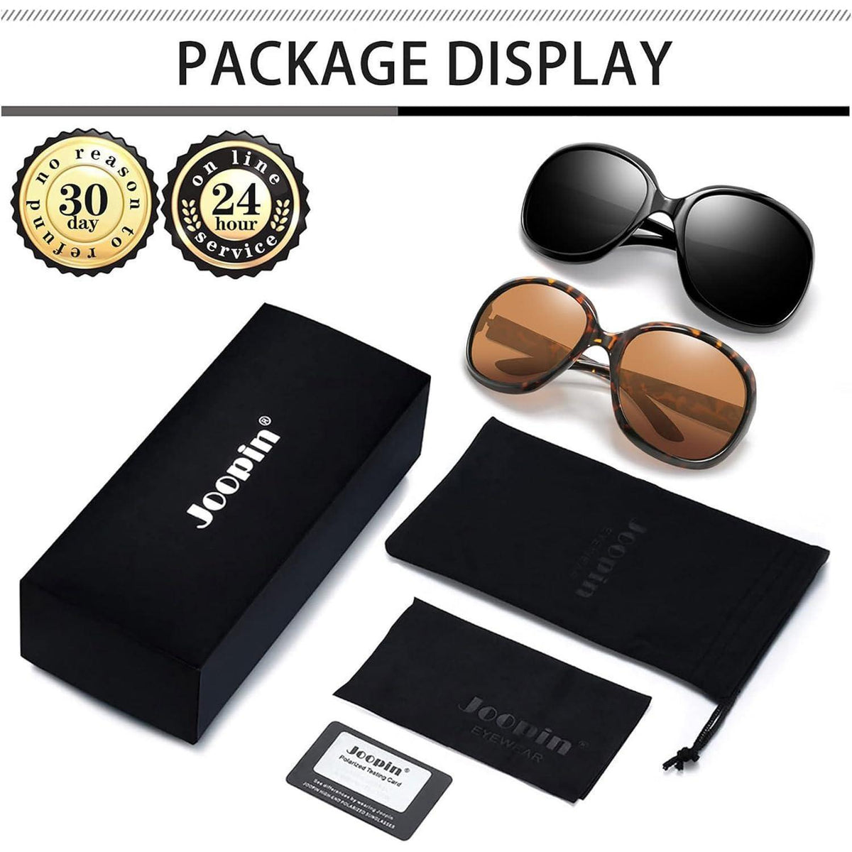 Übergroße Damen Sonnenbrille polarisiert UV400, modern & stilvoll