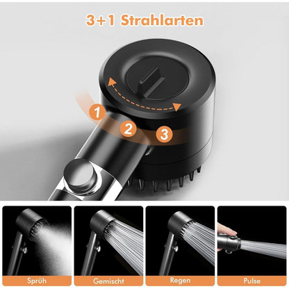 Filter Duschkopf Handbrause mit Schlauch & 15-Schicht-Filter