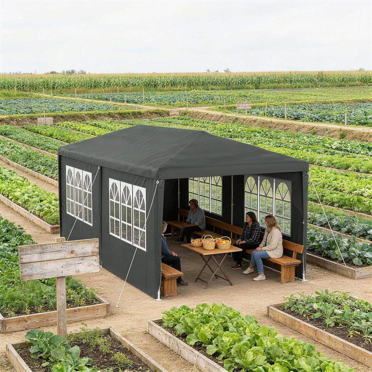 Party Zelt 3x6m – Wasserdicht & Robust für Garten & Camping