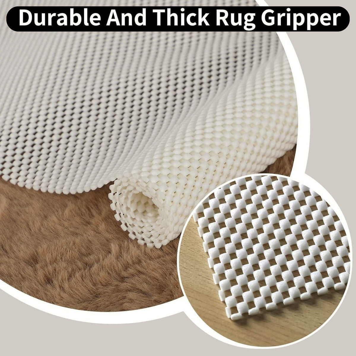 Antirutschmatte Teppich 50x200cm – PVC Unterlage für Böden