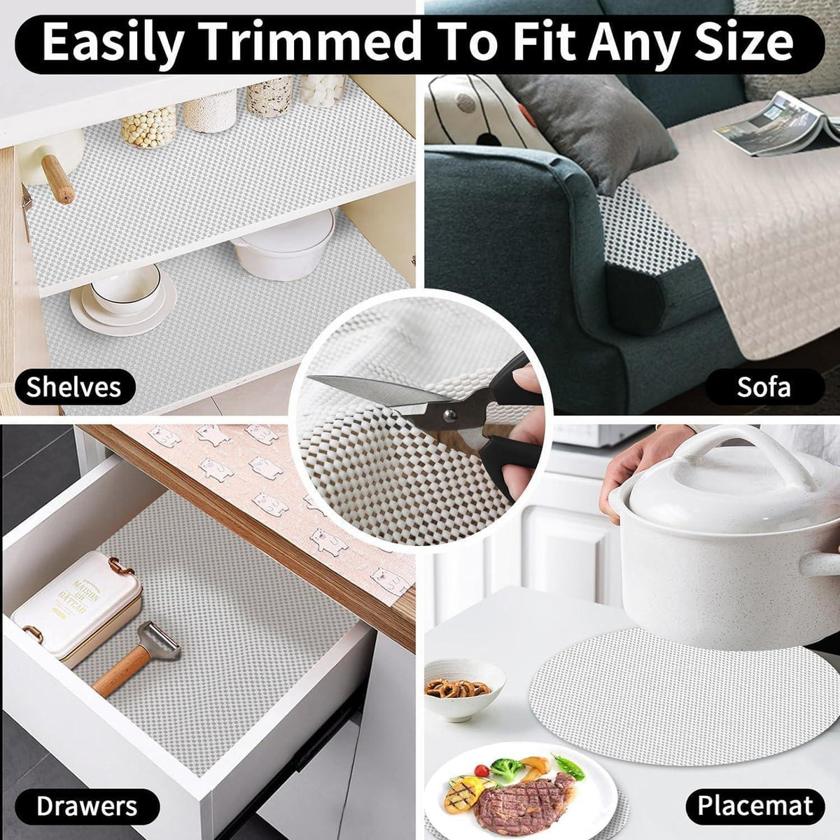 Antirutschmatte Teppich 50x200cm – PVC Unterlage für Böden