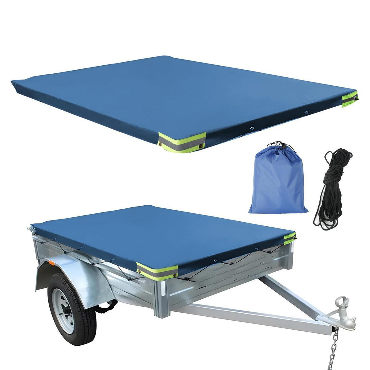 Wasserdichte Anhängerabdeckung 2,1m x 1,1m – 420D Oxford Tuch