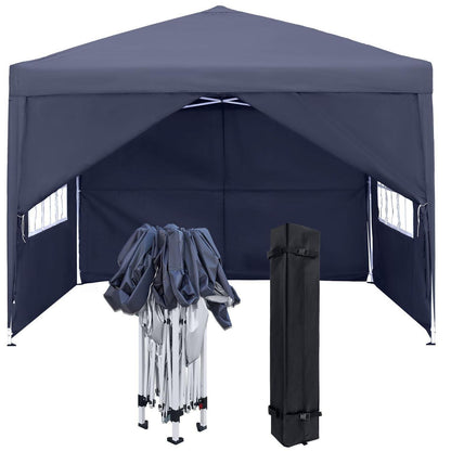 3x3m Faltpavillon mit Seitenteilen – Anthrazit