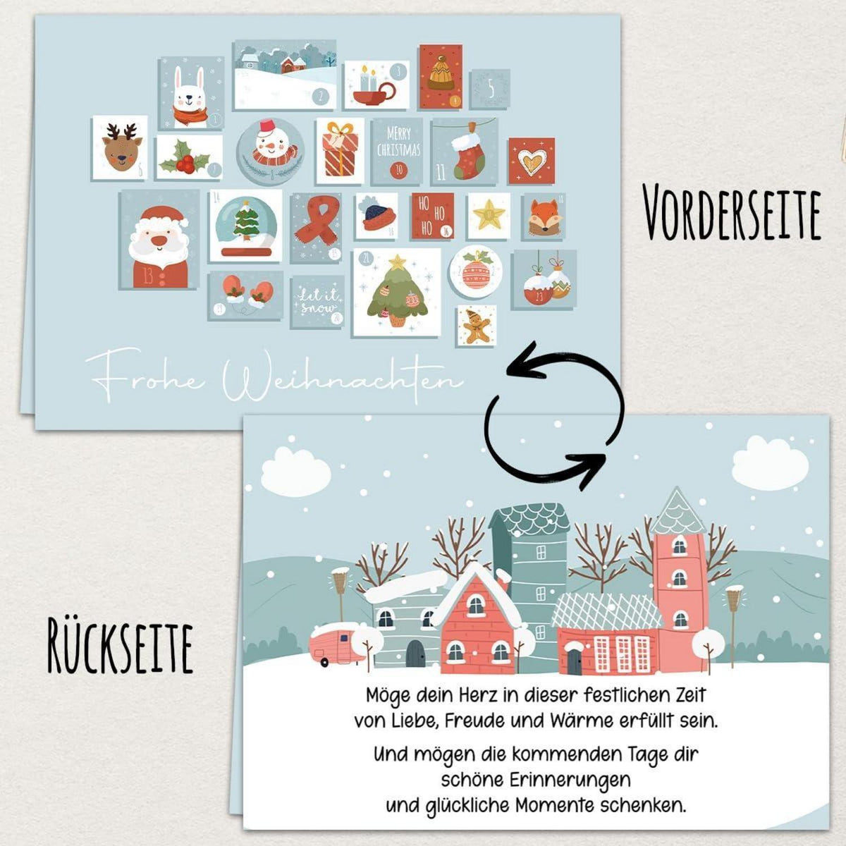 Rubbellos Adventskalender 2026 – DIY Karte zum Selbergestalten