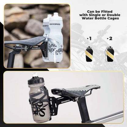 Fahrrad Flaschenhalter Adapter für 2 Flaschen – Aluminium