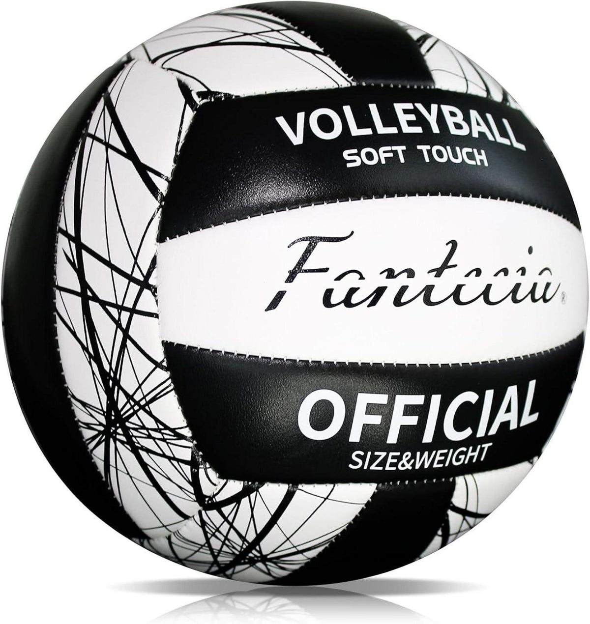 Fantecia Volleyball Schwarz Blau Offizielle Größe 5 für