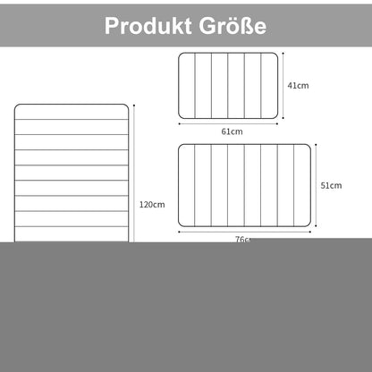 Memory Foam Badteppich 60x90 cm Schwarz – Rutschfest & Saugfähig