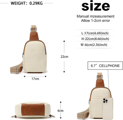 Damen Bauchtasche Umhängetasche Crossbody Klein