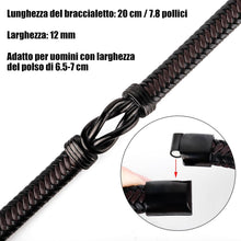 Armband Edelstahl Leder Valentinstag Geschenk Männer