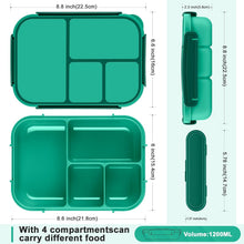 Amathley Brotdose Kinder 1200ml Bento Box 4 Fächer