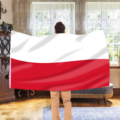 Polen Flagge 90x150 cm - 2er Set mit Ösen für Deko