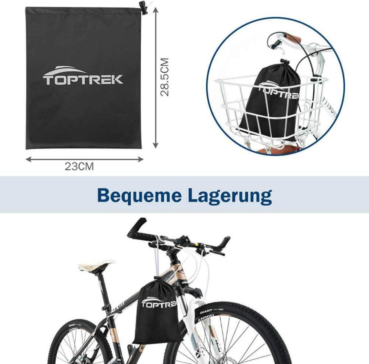 Fahrradabdeckung 3 Fahrräder 210D Oxford wasserdicht 220x120x110cm