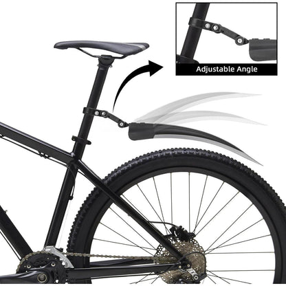 Fahrrad Schutzblech Set für MTB & Rennrad, Universal, Schwarz/Grau