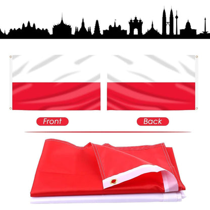 Polen Flagge 90x150 cm mit Ösen – Für EM, WM & Deko