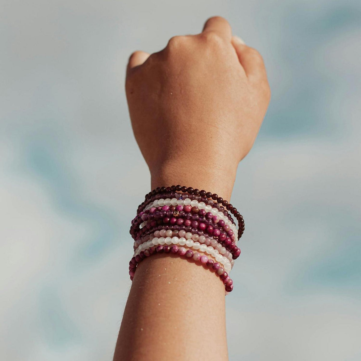 8mm Magenta Tigerauge Perlen für Schmuck DIY