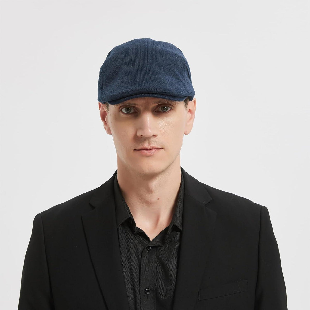 Schiebermütze Herren Baumwolle Flatcap Kaffeefarbe 56-60cm