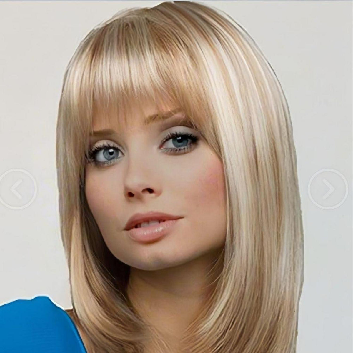 Blonder Bob mit Pony – Hitzebeständige Perücke für Damen