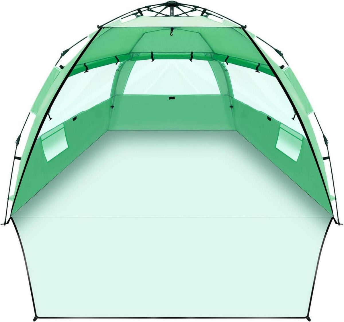 Strandmuschel Quick-Up-Aufbau UV-Schutz 50+ Tragbar Sonnenzelt