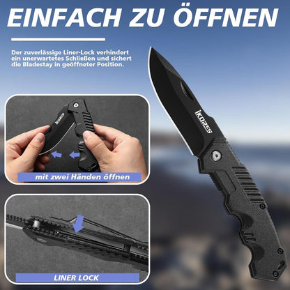 Klappmesser Einhandmesser Taschenmesser mit Nylonscheide