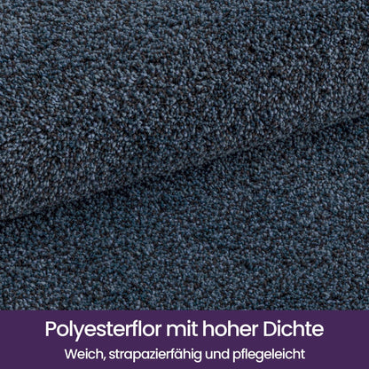 Fußmatte Innen Blau-Schwarz 120x180 cm – Rutschfest & Saugfähig