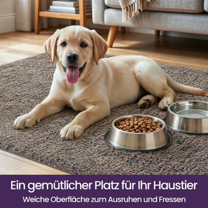 Fußmatte Innen Braun-Blau 120x180 cm – Rutschfest & Saugfähig