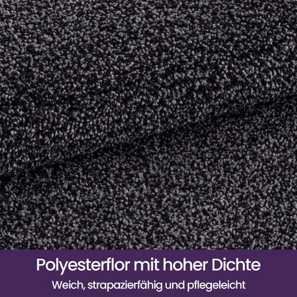Fußmatte Innen rutschfest 120x180 cm Schwarz-Grau