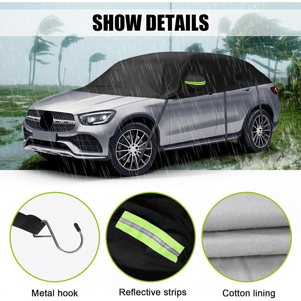 Halbabdeckung Mercedes GLC 2016-2024 – Allwetter Schutzhülle
