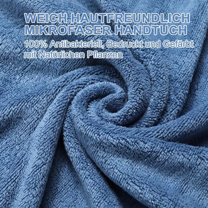 Fitness Handtuch rutschfest mit Reißverschlusstasche XL