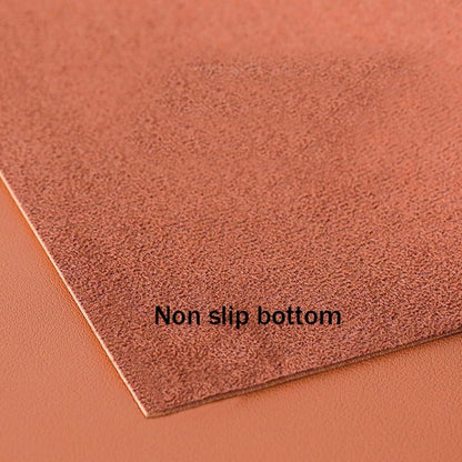Runde PU Tischdecke wasserdicht braun 110cm - Schutzfolie