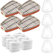 6001 Filter gegen Organische Dämpfe Set + Baumwollfilter, 60