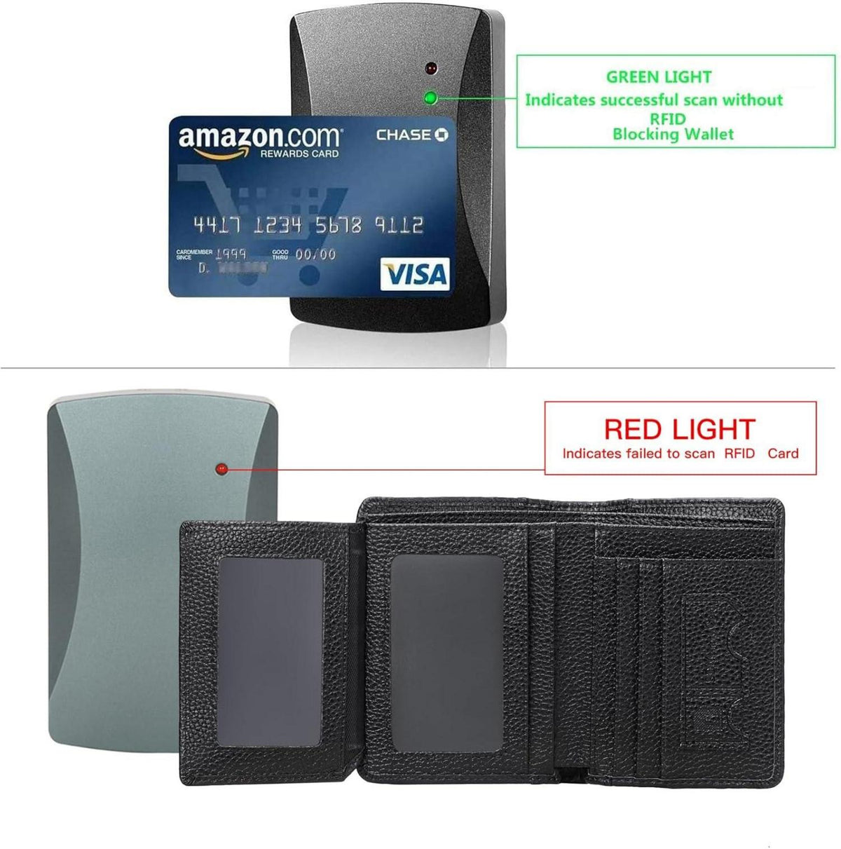 RFID-Herren Geldbörse aus echtem Leder mit großer Kapazität