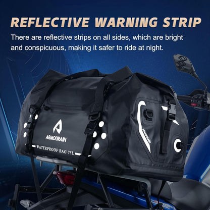 Motorrad Trockentasche 75L Wasserdicht – Reisetasche für Motorrad & Reisen