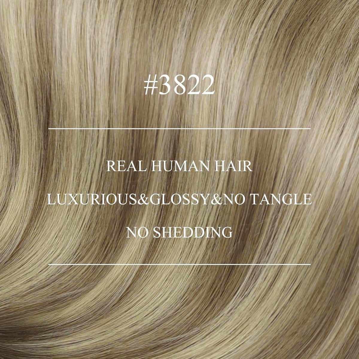 Echthaar Nanoring Extensions Balayage Braun Blond 50cm