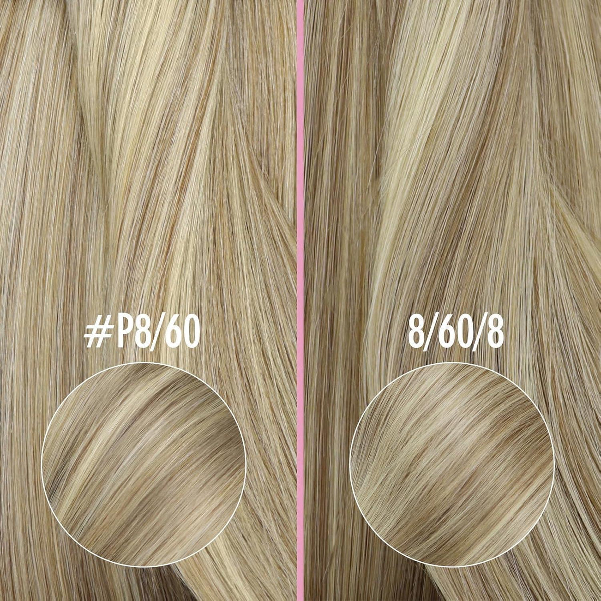 Echthaar Nanoring Extensions Hellbraun 60cm – 50g