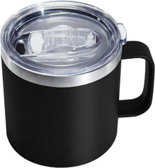 Isolierter Edelstahl Thermobecher mit Deckel 354ML Schwarz