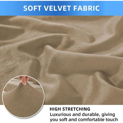 Samt Stuhlhussen 2er Set – Stretch & Waschbar